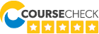 Coursecheck badge with 5 stars