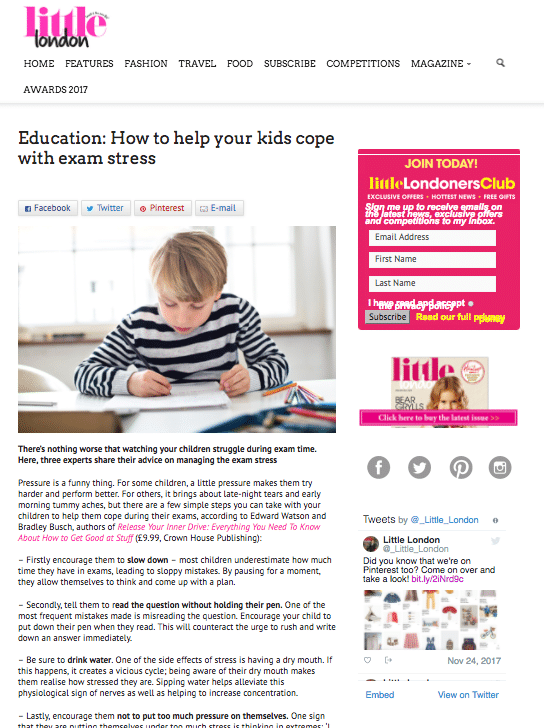 Coping with exam stress