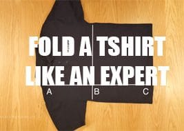 How to fold a t-shirt like an expert
